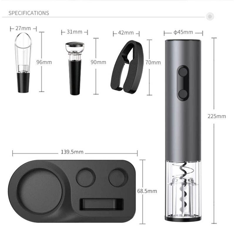 Rechargeable Electric Wine Opener Set