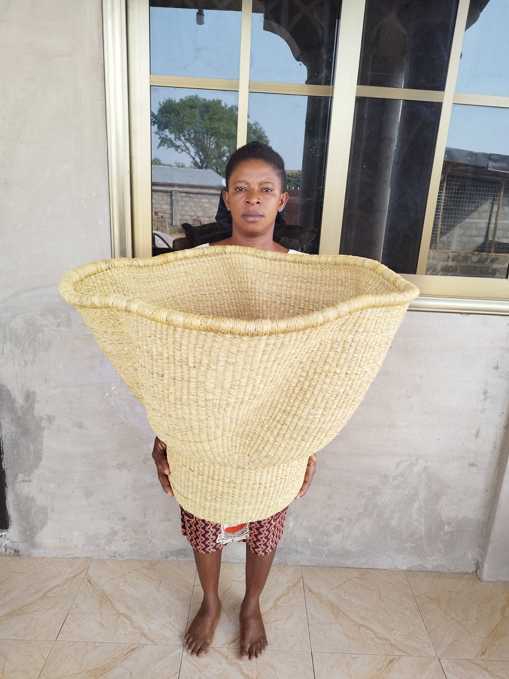 Plant Pot Cover, African Plant Basket, Large Woven Basket
